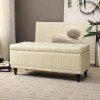 Afton Lift Top Storage Bench (Taupe)