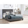 Erin Youth Upholstered Bed (Dark Grey)