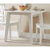 Simplicity Round Drop Leaf Table (Paperwhite)