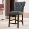 Effie Counter Height Chair (Gray) (Set of 2)