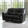 Kilzer Black DuraBlend Reclining Loveseat