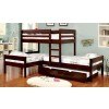 Ranford L-Shaped Triple Twin Bunk Bedroom Set