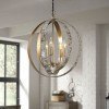 Moshe Metal Pendant Light (Silver Leaf)