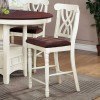 Addison Counter Height Chair (White/ Cherry) (Set of 2)