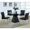 Modern Dinette w/ Black Chairs