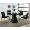 Modern Counter Height Dinette w/ Black Chairs