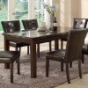 Milton Rectangular Dining Table w/ Dark Marble Top