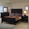 Sandy Beach Panel Bedroom Set (Black)