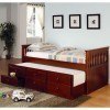 La Salle Twin Bed w/ Trundle(Cherry)