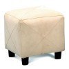 Soft Microfiber Ottoman (Taupe)