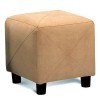 Soft Microfiber Ottoman (Tan)