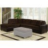 Henri Reversible Sectional (Chocolate/ Black)