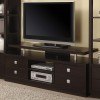 Contemporary TV Console in Cappuccino