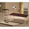 Wood and Metal Occasional Table Set