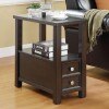 Cappuccino Chairside Table