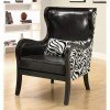 Zebra Pattern Accent Chair