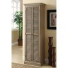 Grey-Toned Antique Oak Storage Cabinet