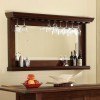 Distressed Walnut Bar Mirror