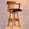 Champion Swivel Barstool (Distressed Walnut)