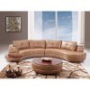 918 Honey Leather Sectional Set