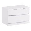 Aurora Glossy White Nightstand