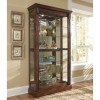 Medallion Cherry Two Way Sliding Door Curio