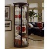 Chocolate Cherry II Half Round Curio