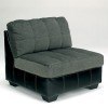 Hobokin Pewter Armless Chair