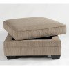 Katisha Platinum Ottoman With Storage