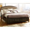 Emory Mocha Upholstered Storage Bed