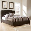 Brown Upholstered Bed