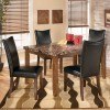 Lacey Dining Room Set with Charrell Black Chairs