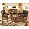 Lacey Counter Height Dining Room Set with Double Stools
