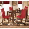 Charrell Rectangular Dining Room Set with Red Chairs