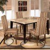 Naomi Dining Room Set with Sangria Chairs