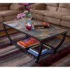 Antigo Rectangular Cocktail Table w/ Casters