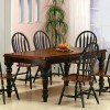 Black and Cherry Dining Table