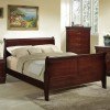 Louis Phillipe Sleigh Bed (Cherry)