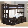 Mocha Twin/Twin Bunk Bed