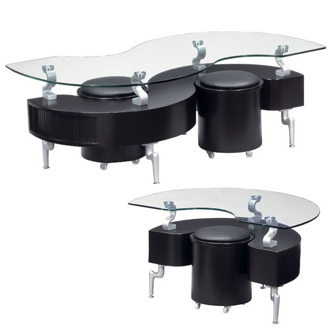 288 Black Occasional Table Set W Seats Global Furniture 288 Black Occasional Table Set W Seats
