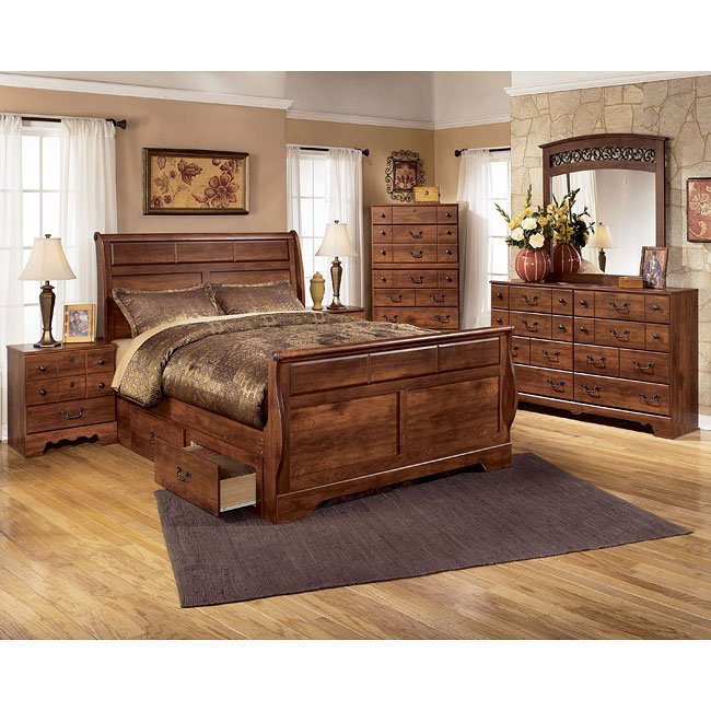 timberline sleigh bedroom set signature designashley furniture